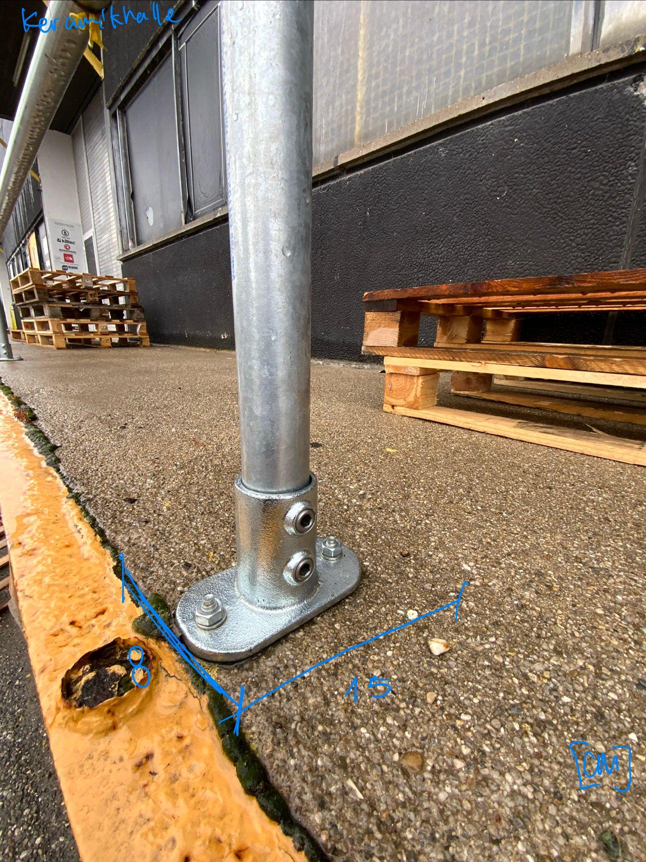 Geländer/Brüstung - Stahl verzinkt 2600x1100 mm - Vorschaubild 4