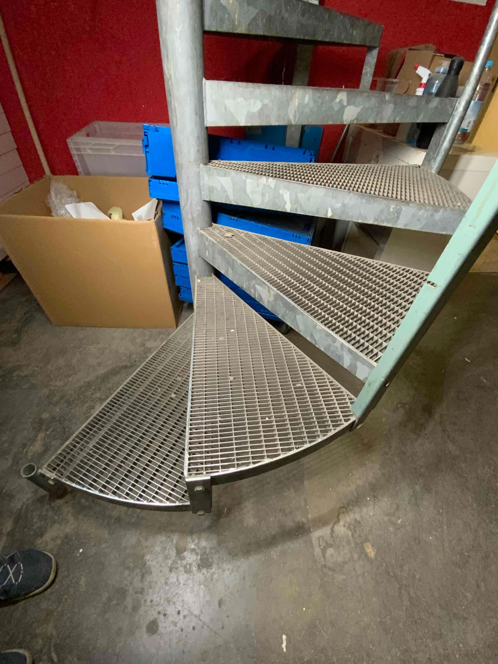 Wendeltreppe Gitterrost - Stahl verzinkt - Vorschaubild 2
