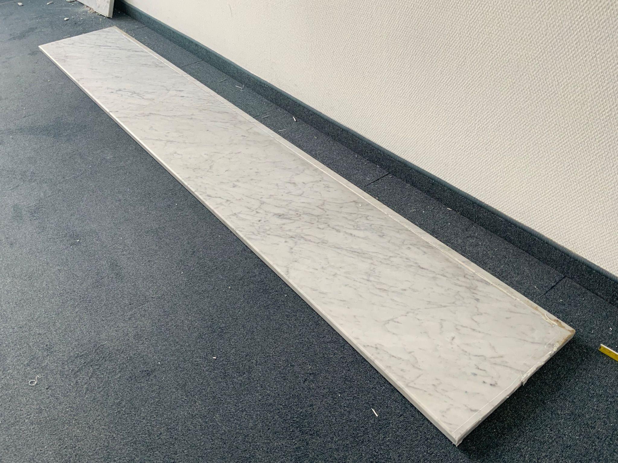 Fensterbänke – Marmor Bianco Carrara – 214 × 33 cm - Bild 1
