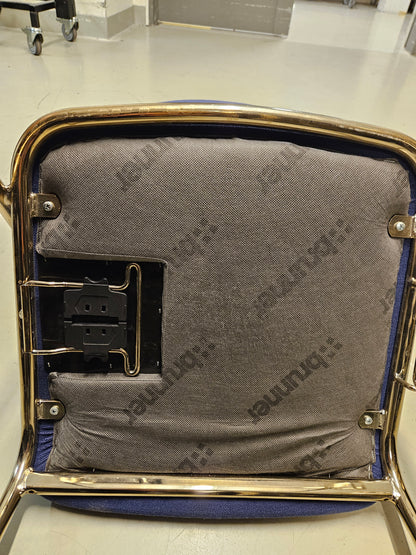 Konferenzstuhl Brunner blau gold