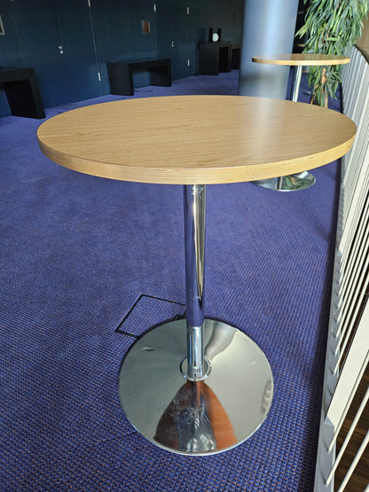 Stehtisch Holz/Chrom