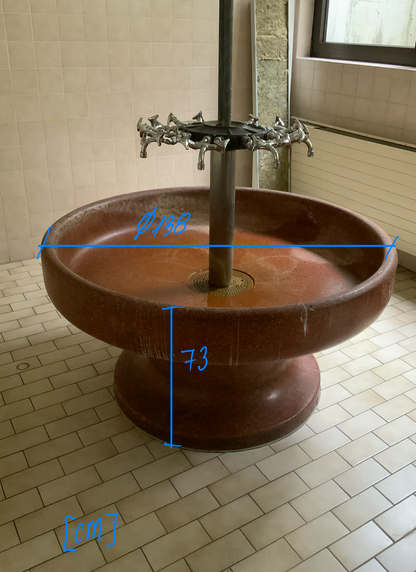 Trinkbrunnen - Betonwerkstein - Ø 1380mm H 730 mm