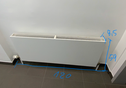 Delonghi Heizkörper - Stahl 120x59x8.5 cm