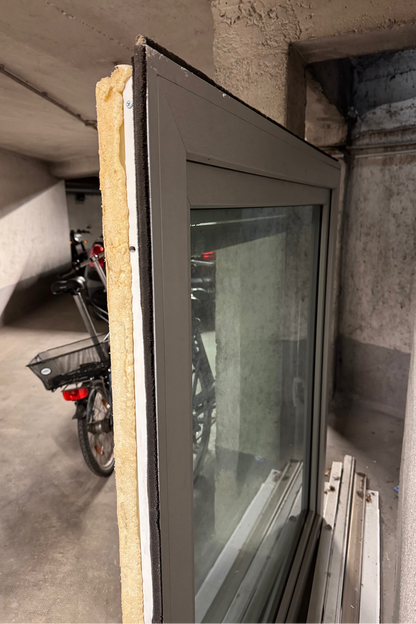 BAVARIA-Premium Kunststofffenster, WIN-70, Alu-Optik, 1450 x 1500 mm