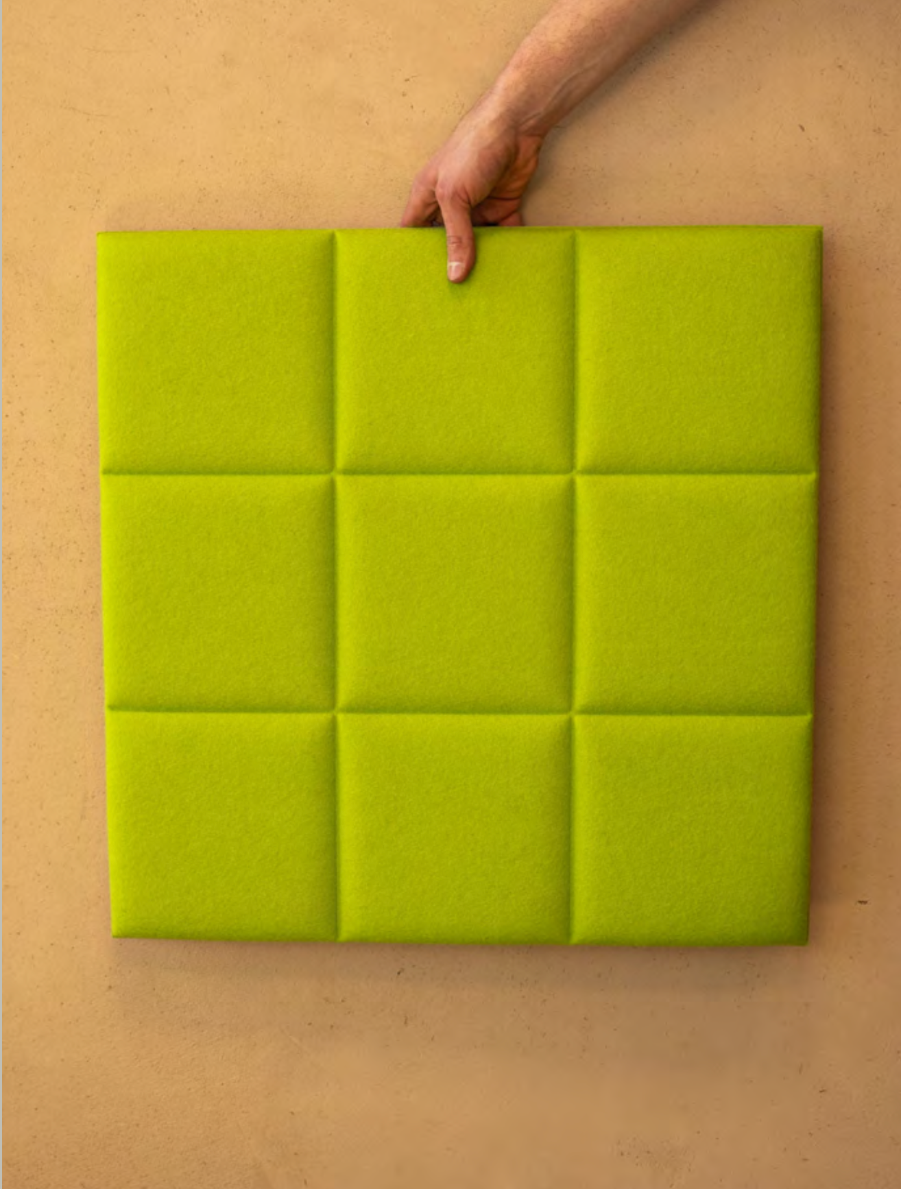 Akustikpaneel silentec colorPAD Modell: 9 squares (magnetische Befestigung)
