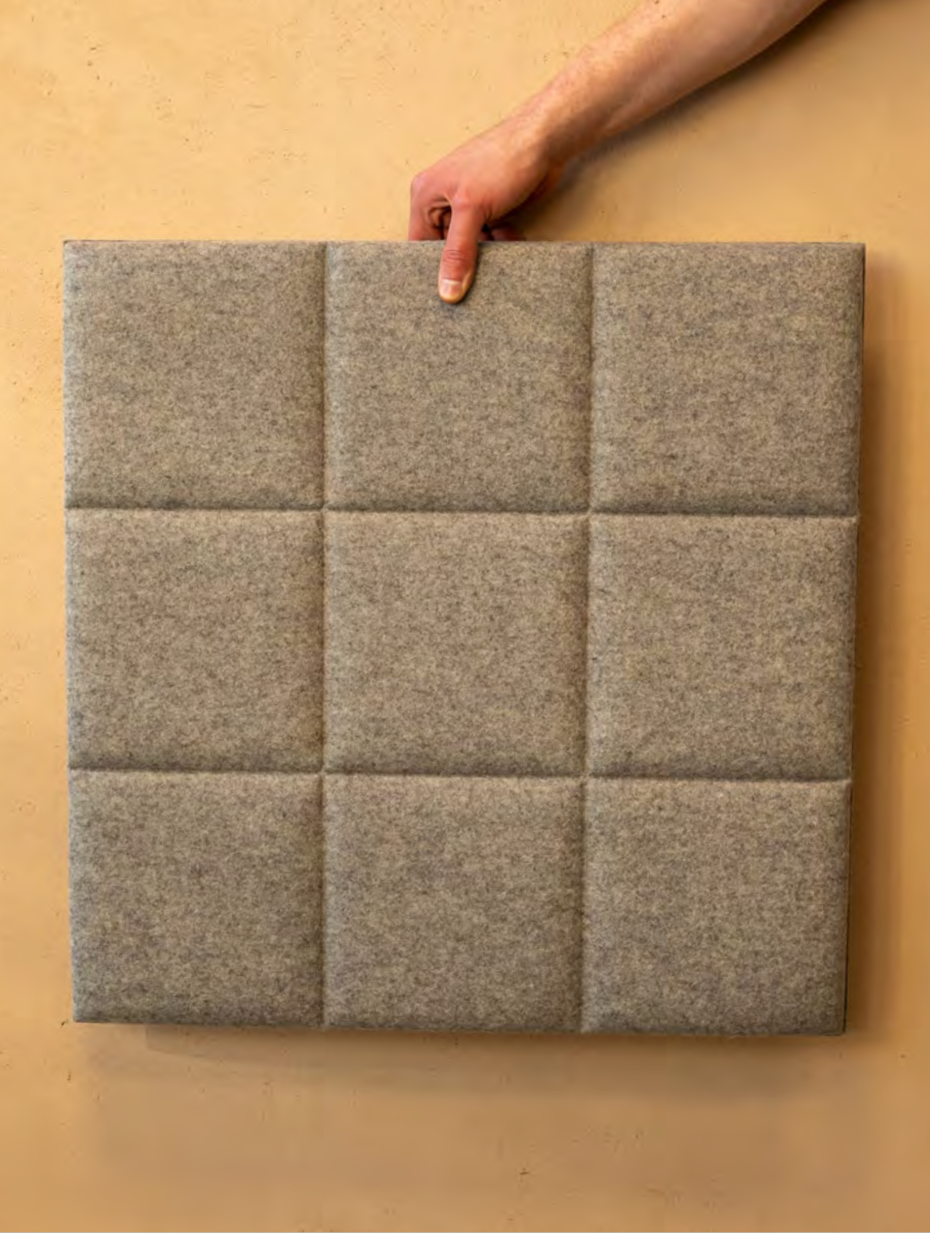 Akustikpaneel silentec colorPAD Modell: 9 squares (magnetische Befestigung)