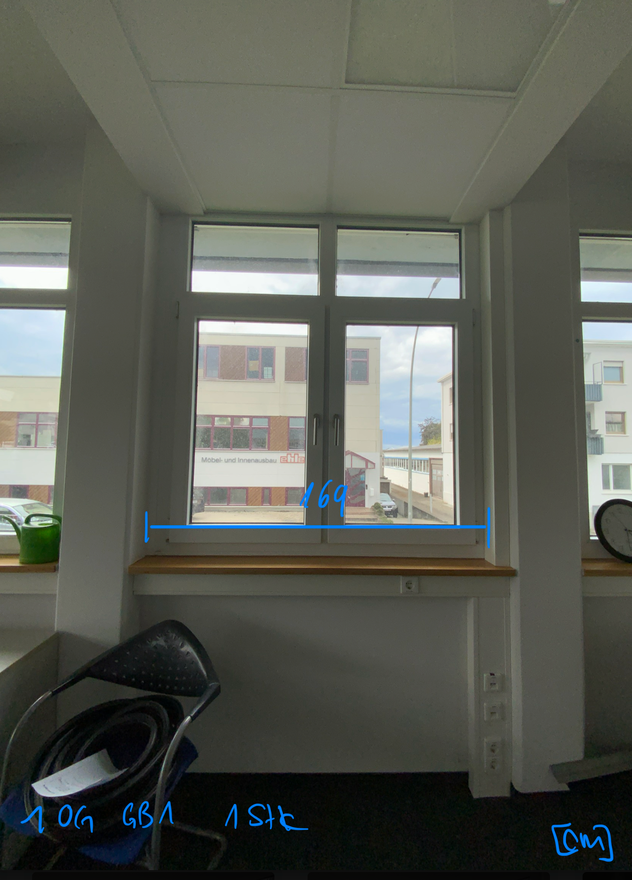 Fassaden/Fensterelement 1-teilig Kunststoff / Aluminium 169x205x8 cm