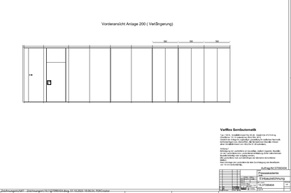2x Modulare Trennwandanlage mit Fluchttür & Akustik Dorma Hüppe