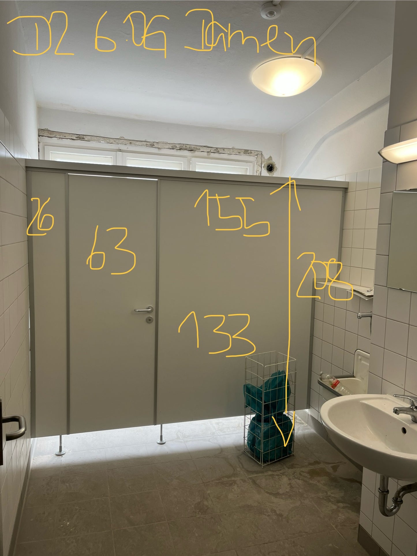 WC Trennwände - Chemnitzer Trennwände - 1er Kabine