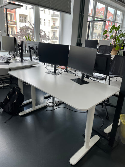Schreibtisch komplett, Sitz- Stehtisch - Tischplatte & Gestell Modell Bekant 160 x 80 cm