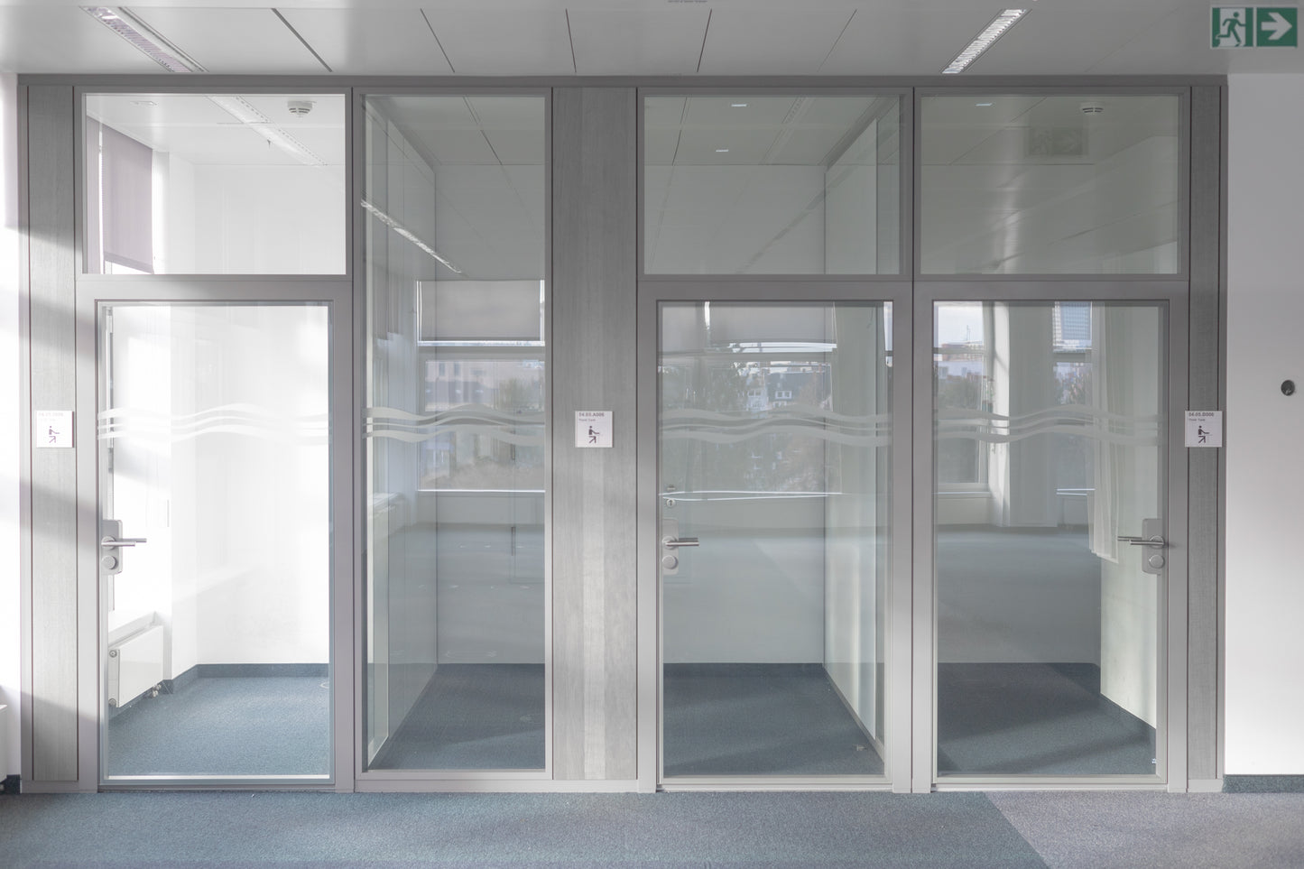 Trennwandsystem - Clestra Synops P85 Alu Fine Line