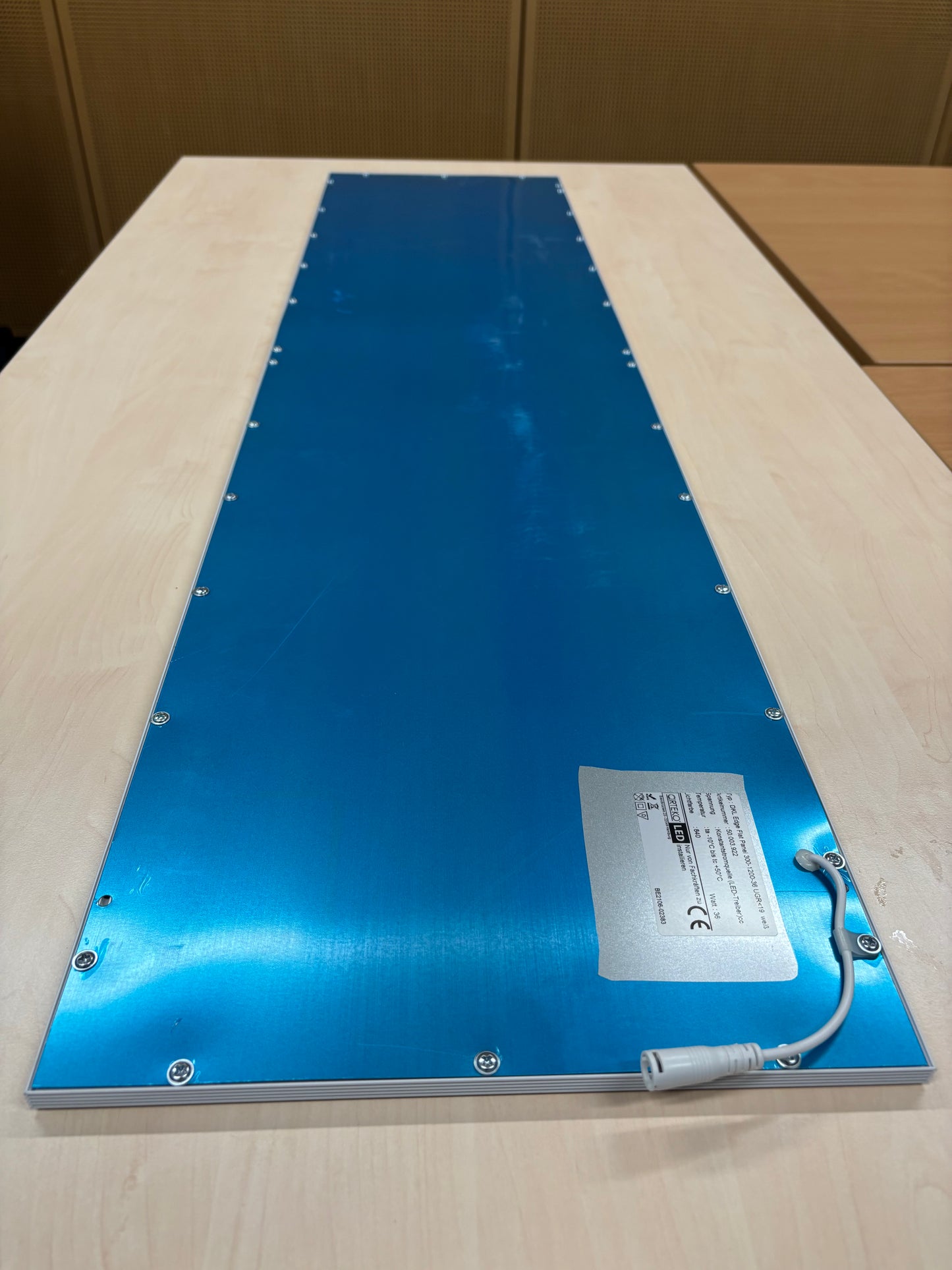 Pendelleuchte, Lenneper, DKL Edge Flat Panel, LED, 1195 x 295 x 10