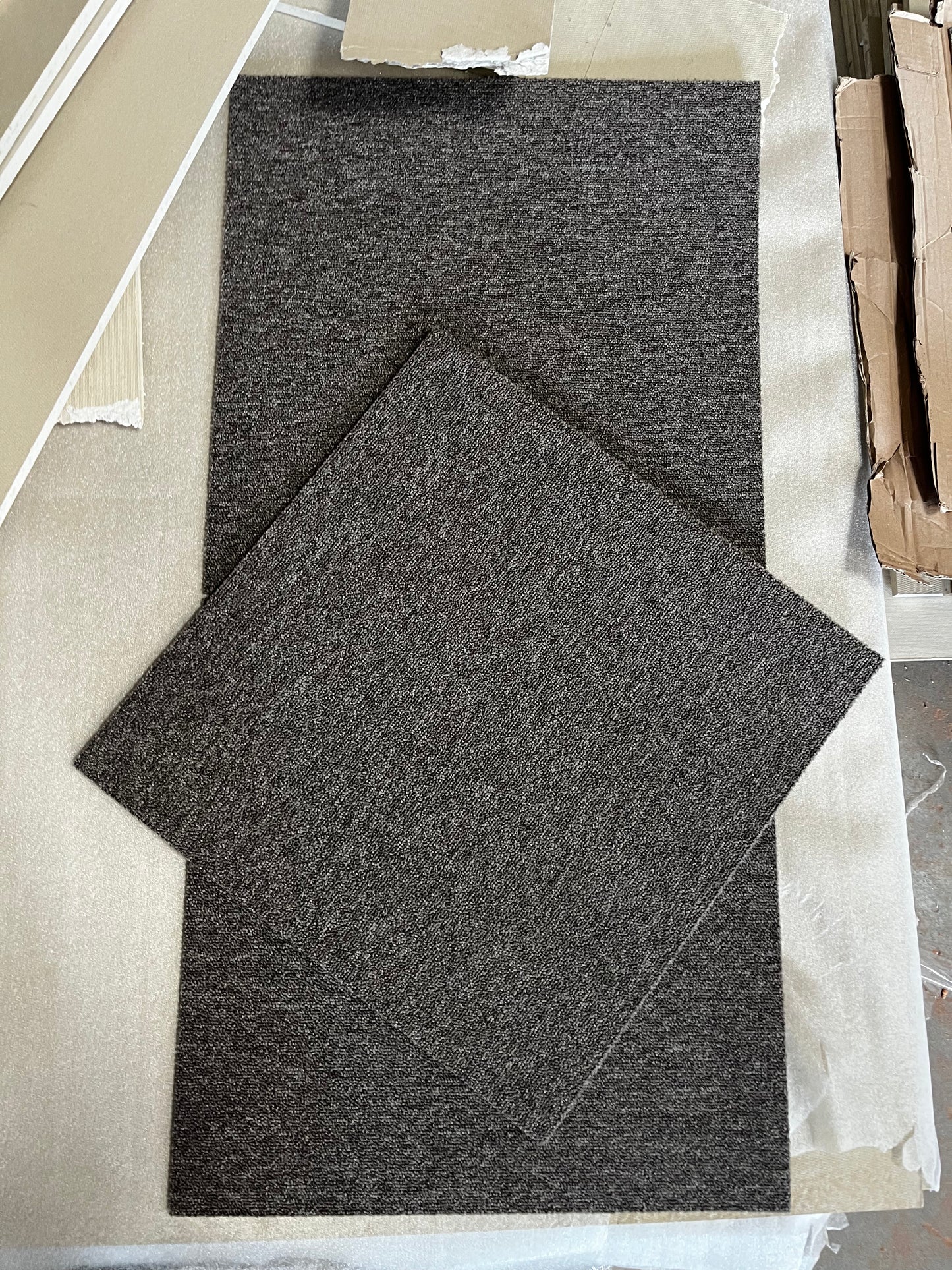 IVC Teppichfliesen „Creative Spark“ 50 x 50 cm Grau-Braun – Neuware