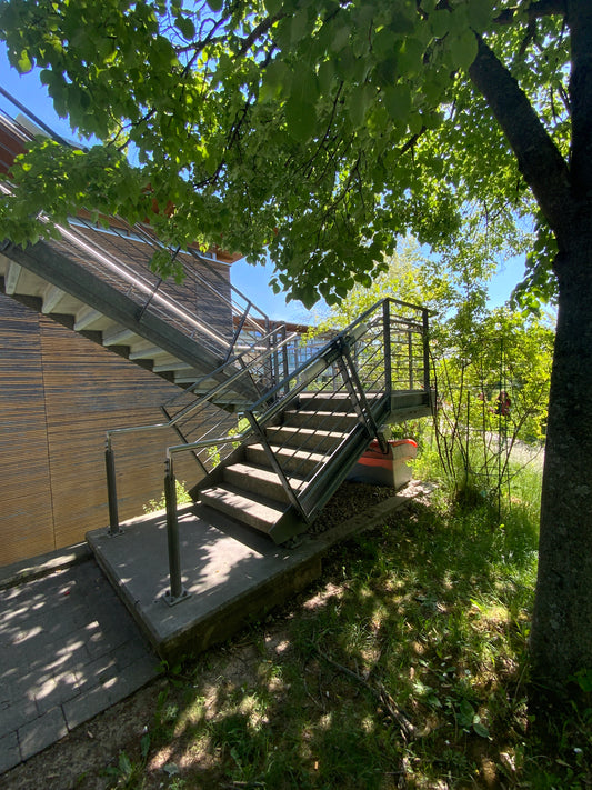 Treppenanlage - Stahl/Beton 5250x3080x3000mm