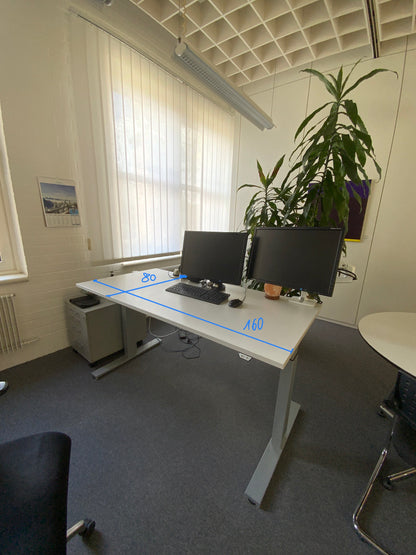 Bürotisch - Höhenverstellbar 160x75x80