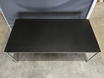 USM Haller Tisch, Linoleum, schwarz, 2000 x 1000 x 740