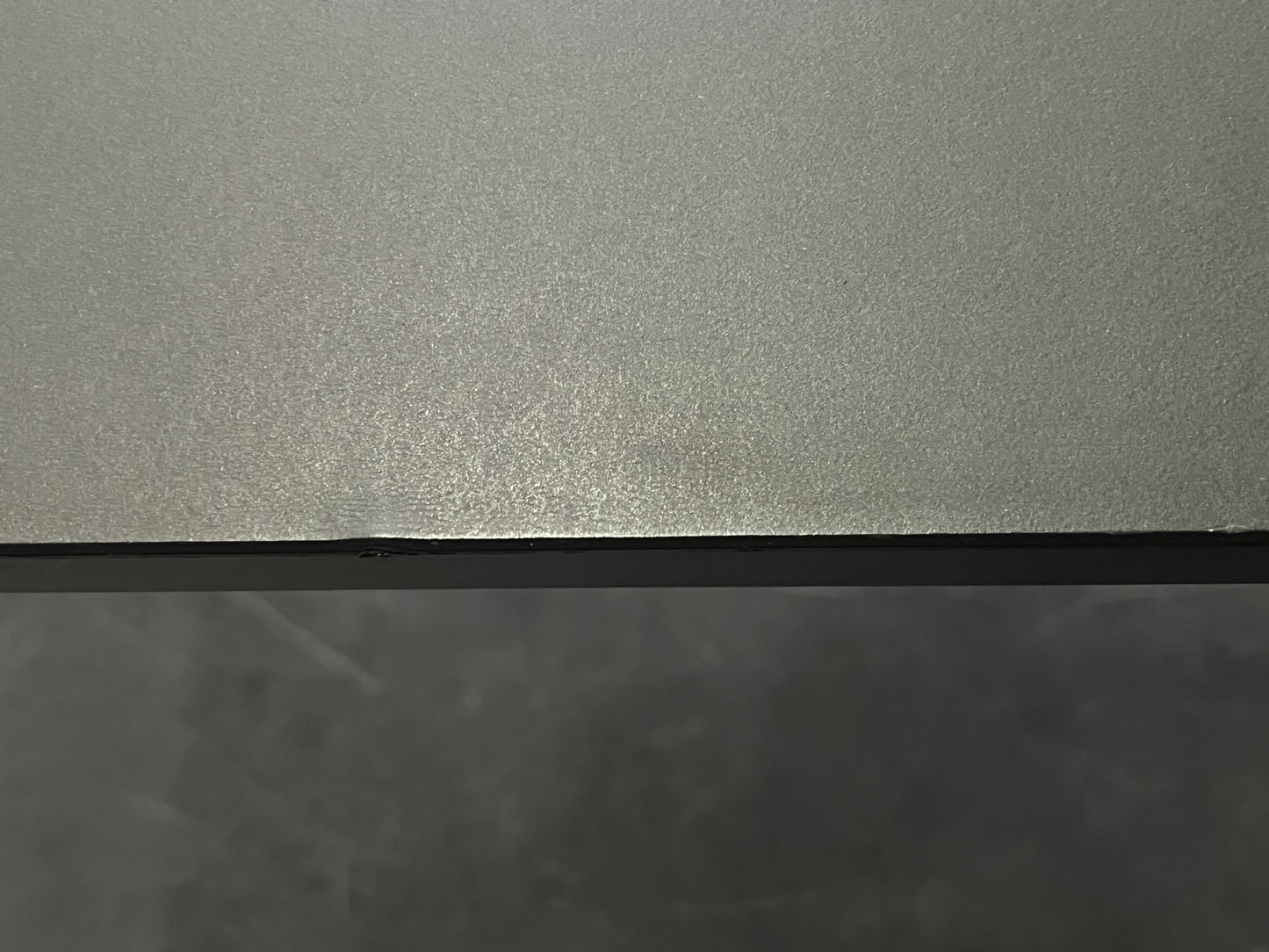 USM Haller Tisch, Linoleum, schwarz, 2000 x 1000 x 740