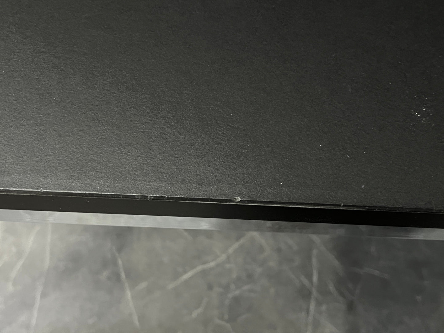 USM Haller Tisch, Linoleum, schwarz, 2000 x 1000 x 740