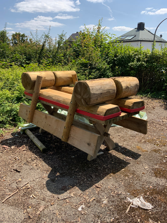 Sitzgruppe  - Holz 200x72x75cm