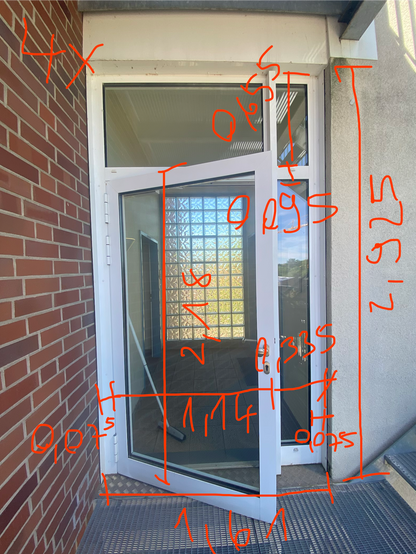 Alu-Glas-Innentüren ohne Zulassung | Verschiedene Ausführungen & Maße