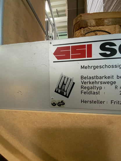 SSI SCHÄFER R4000 - mehrgeschossige Regaleinrichtung - Metall 25.5x2.17x8m