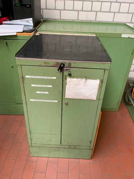 Werkzeugschrank mit Teleskopschubladen - Metall/Holzauflage 560x980x670mm