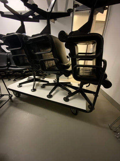 Knoll Lederdrehstuhl – Chefsessel / Bürodrehstuhl /  (gebraucht, Top-Zustand)