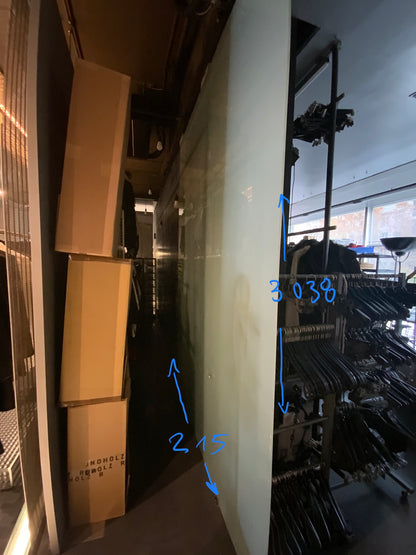 Ganzglasschiebetür - Glas 215x300x1cm