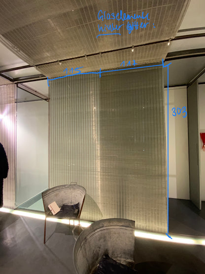 Ganzglasscheibe - Glas H 300cm