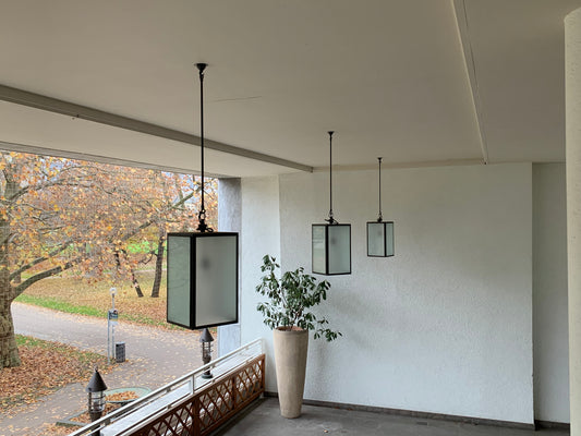 Hängeleuchte - außen - Stahl - 25.5x122x25.5cm