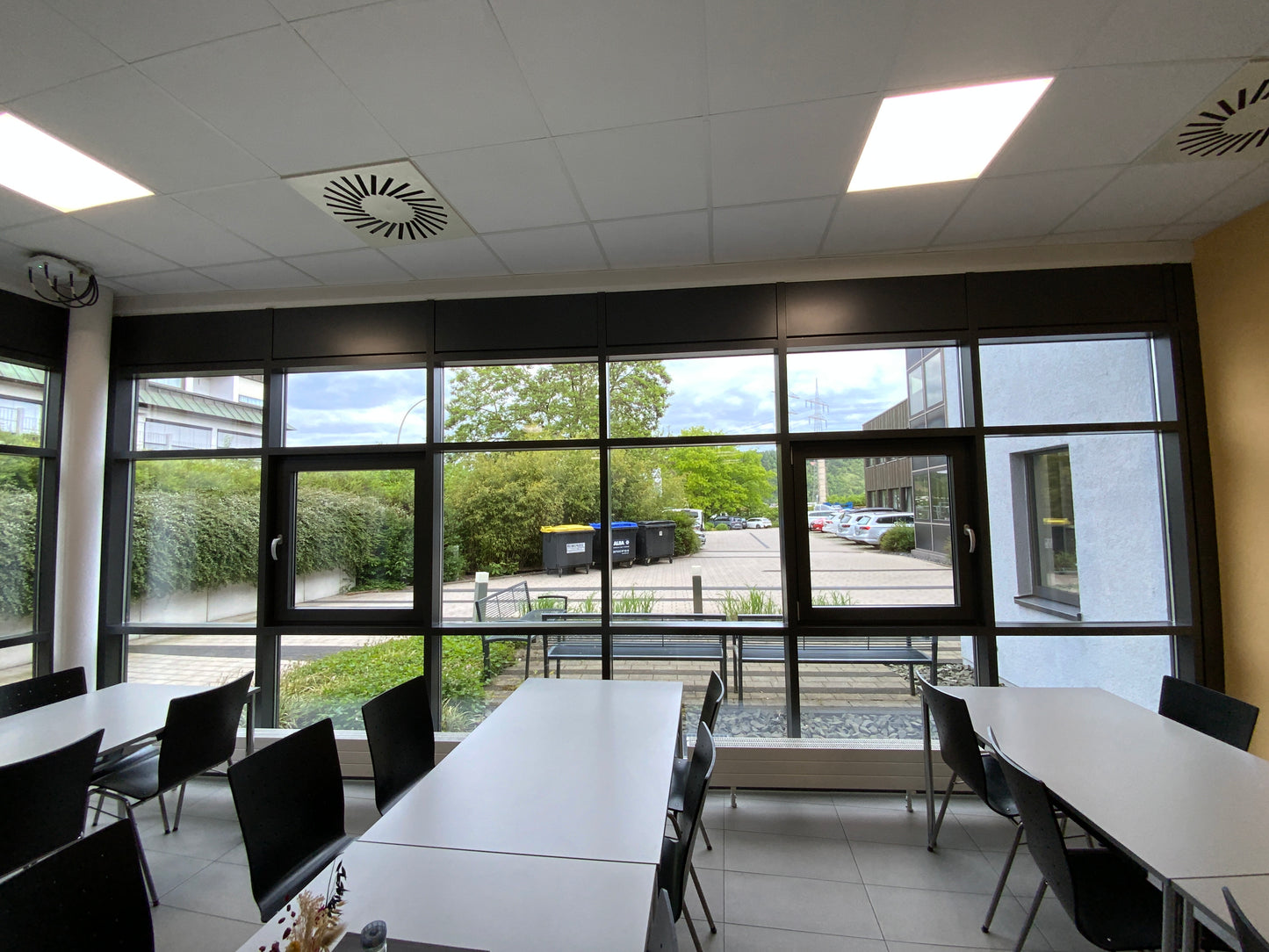 Fassadenelement mit Fluchttür - Alu 700x300x15