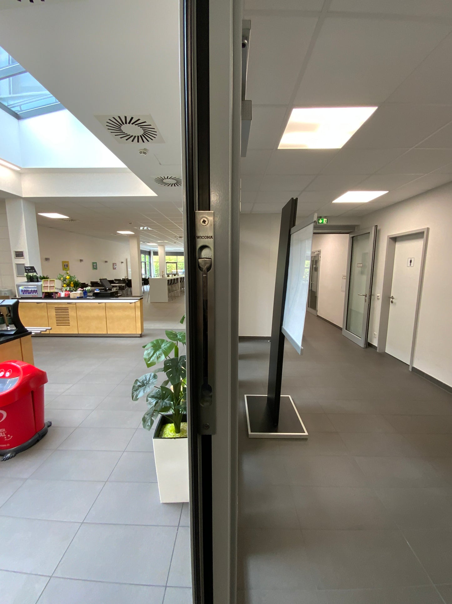 Systemtrennwand - Alu/Glas 577x250x6.5 cm