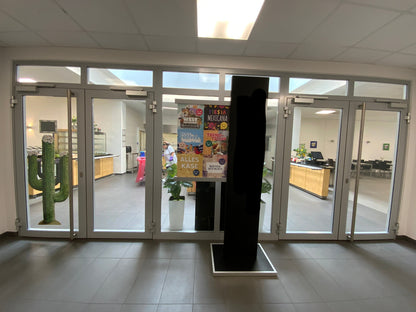 Systemtrennwand - Alu/Glas 577x250x6.5 cm