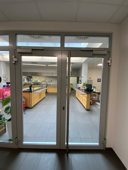 Systemtrennwand - Alu/Glas 577x250x6.5 cm