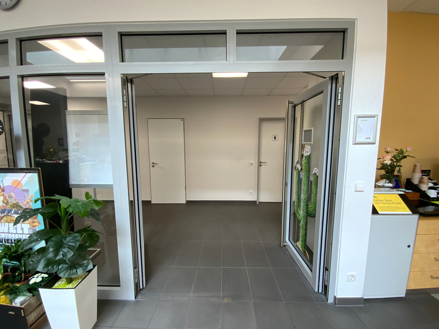 Systemtrennwand - Alu/Glas 577x250x6.5 cm