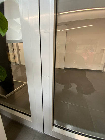 Systemtrennwand - Alu/Glas 577x250x6.5 cm