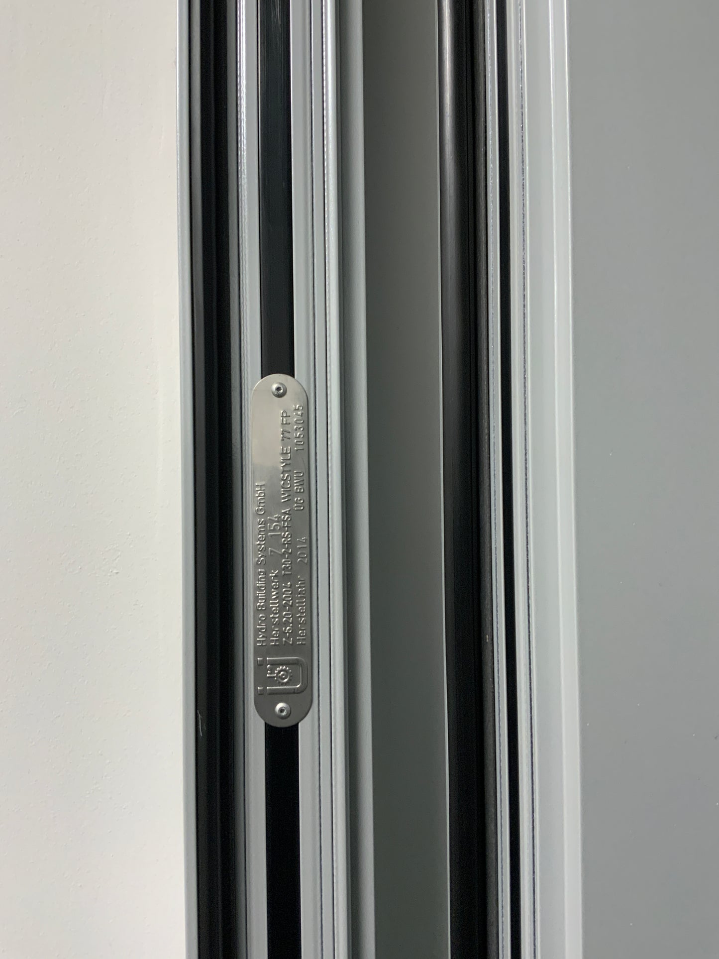 Brandschutztür mit Glaseinsatz 2-flüglig - T30 RS - innen DIN L - Aluminium/Glas 200x246x8