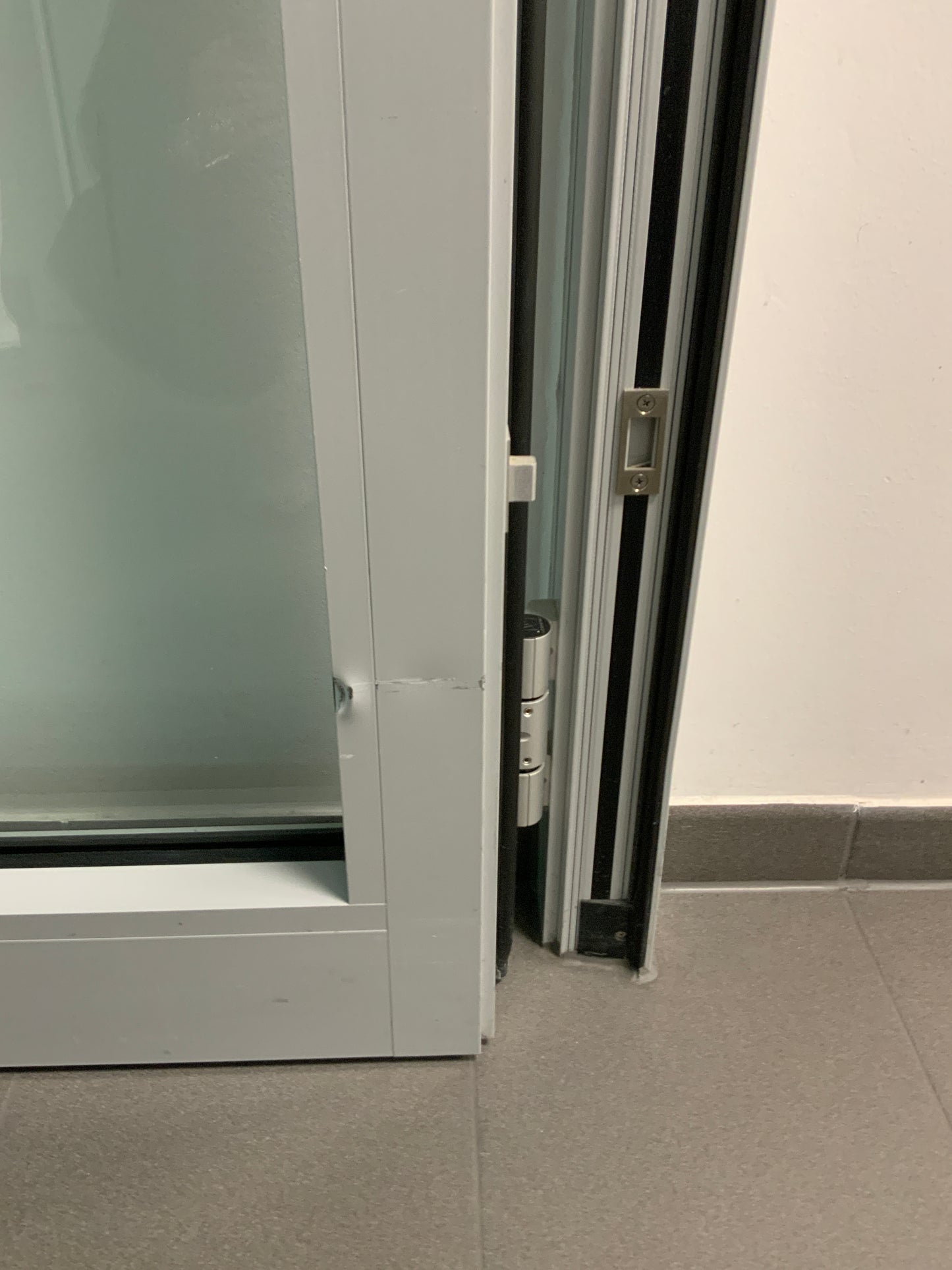 Brandschutztür mit Glaseinsatz 2-flüglig - T30 RS - innen DIN L - Aluminium/Glas 200x246x8