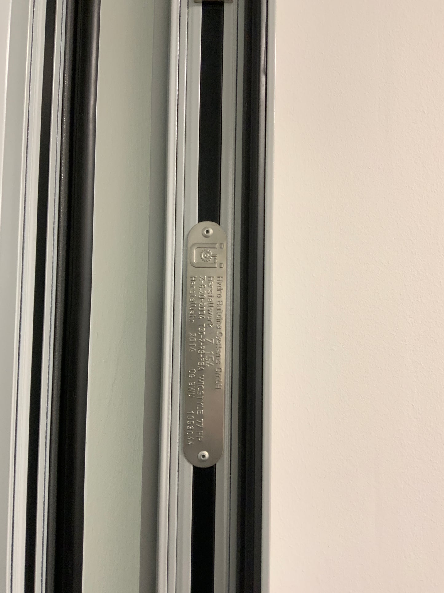 Brandschutztür-Tür mit Glaseinsatz 2-flüglig - T30 RS - innen DIN R - Aluminium/Glas 174x245x8