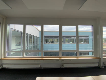 Fassaden/Fensterelement 5-teilig Kunststoff/Aluminium 560x223x8.5 cm