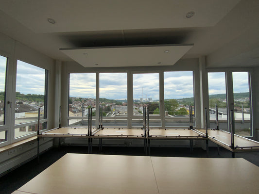 Fassaden/Fensterelement 4-teilig Kunststoff/Aluminium 471x223x8.5 cm
