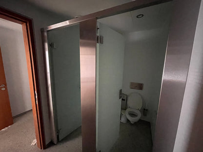 WC Trennwand WC Kabinen Edelstahl mit Glastür