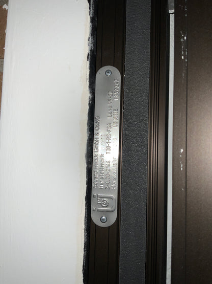 Brandschutzür Glas T30-1-RS-FSA B124 H245 DIN R