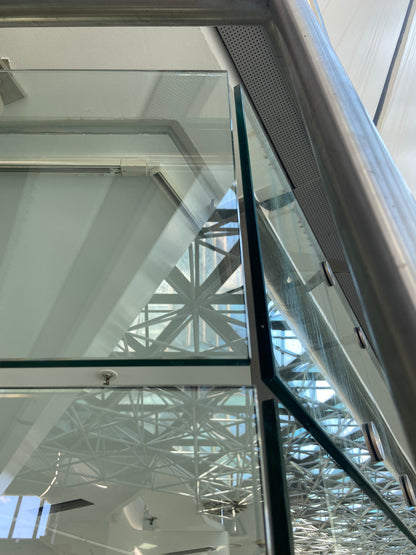 Glas-Faltwandsystem Typ 1 A/B (auf Edelstahlschiene) – ReUse