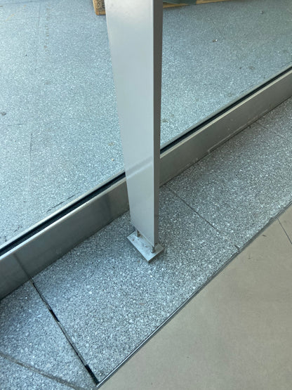 Glas-Faltwandsystem Typ 1 A/B (auf Edelstahlschiene) – ReUse