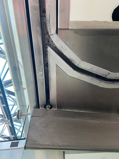 Glas-Faltwandsystem Typ 1 A/B (auf Edelstahlschiene) – ReUse