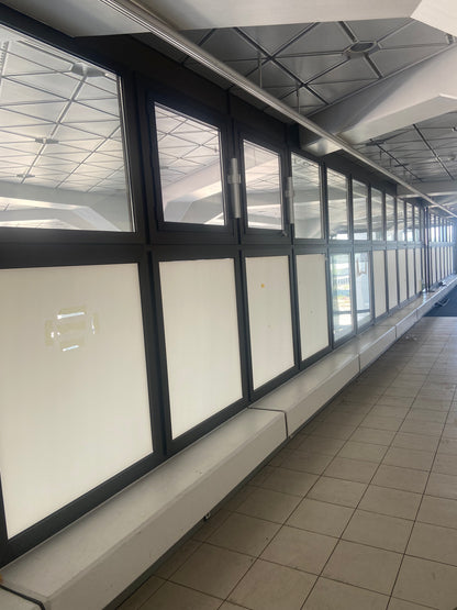 Pfosten-Riegel Innenfassade Typ 4 (Alu anodisiert, inkl. System-Türen) – ReUse