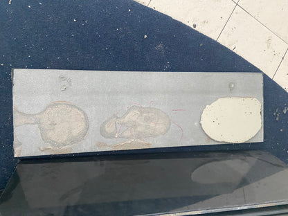 Schwarzer Granit (Poliert) – 1250 x 400 mm, Stärke ca. 30 mm
