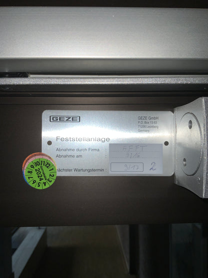 Brandschutzür Glas T30-1-RS-FSA B154 H230 DIN R