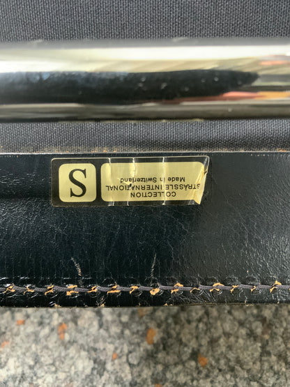 Strässle HE Lederstuhl von Hans Eichenberger - Leder/verchromt